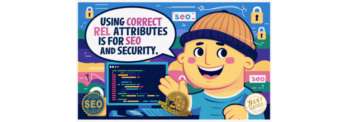 Using the correct rel attributes is for SEO and security.