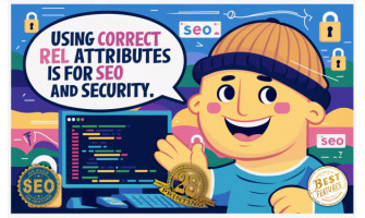 Using the correct rel attributes is for SEO and security.