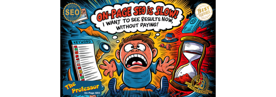 On-page seo is slow! I want to see results now, without paying