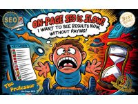On-page seo is slow! I want to see results now, without paying