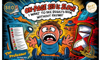 On-page seo is slow! I want to see results now, without paying