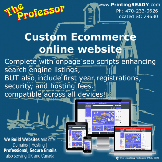 Custom and complete commercial Ecommerce online website store