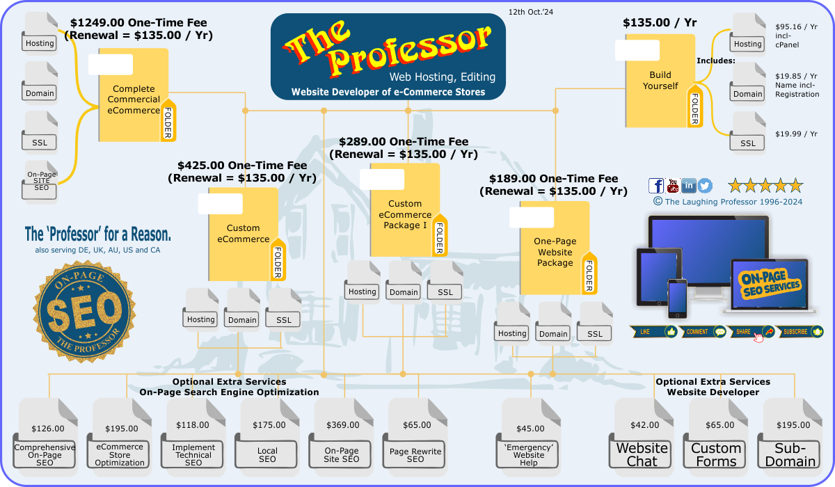 What can The Professor do for you, with the seo services we offer